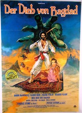 DER DIEB VON BAGDAD Kabir Bedi, Peter Ustinov, Ian Holm 1978 - Filmplakat DIN A1
