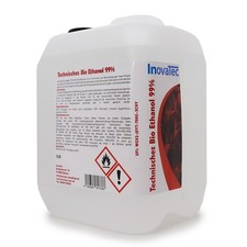 5l BioEthanol 99% Bio-Ethanol vergällt Technische Laborqualität InovaTec