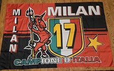 VINTAGE AC MILAN Flag 35x54 -