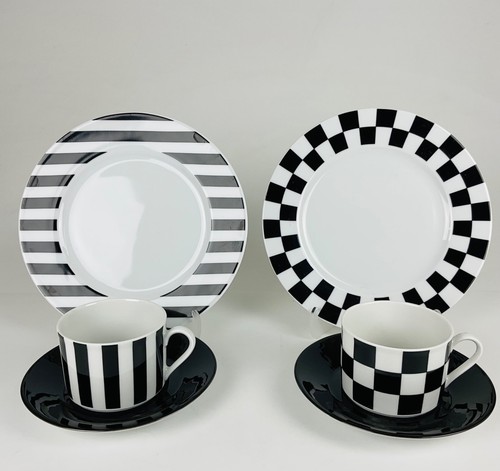 Set aus zwei tee trios - set, tee-trios