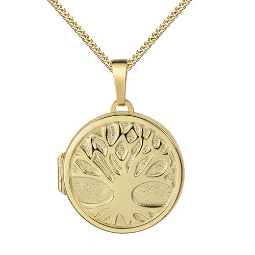 Medaillon anhänger gold - medaillon,