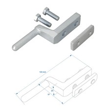 Bordwandscharnier Anhänger Stellbordwandscharnier Alu-Bordwandprofile