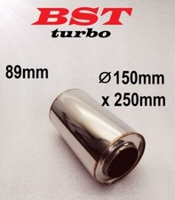 Edelstahl Schalldämpfer rund