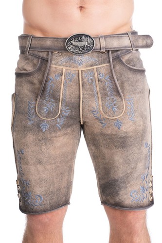 Herren lederhose greding kurz - herren,