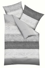 Kaeppel Bettwäsche CANDO Jersey BL 135x200 cm grau Bettbezug Bettzeug