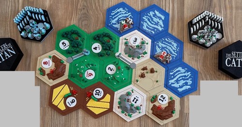 Siedler von catan - siedler, 3d