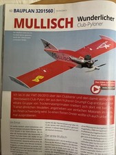 Bauplan für Motorflugzeug Mullisch 3.1, 91cm Spannweite