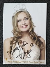 14016 Anna Julia Hagen Miss Germany 2010 Autogrammkarte original signiert