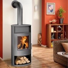 Wasserführender Kaminofen JUSTUS Island Aqua (10,0 kW)