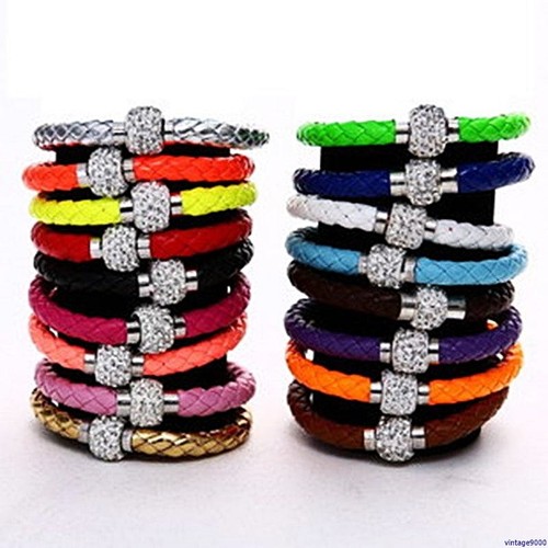 Armband shamballa kunstleder - shamballa,