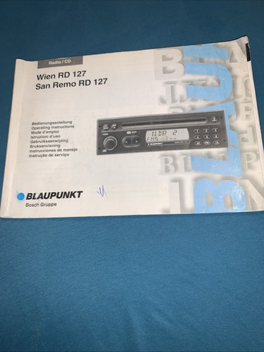 Bedienungsanleitung blaupunkt - bedienungsanleitung,