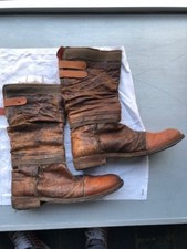 Area Forte Stiefel hoch Biker braun Gr.45 11 Boots Leder Lederstiefel Boot 499€