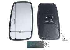 Rückspiegel Außenspiegel UNIVERSAL 285x155 Bagger Traktor FENDT Landmaschine LKW