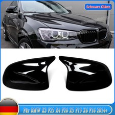 Spiegelkappen Außenspiegel Schwarz für BMW X3 F25 X4 F26 X5 F15 X6 F16 2014-2016