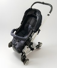 teutonia Kinderwagen Blau mit Voll-Ausstattung 