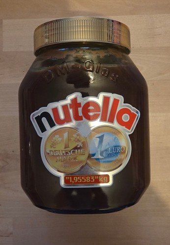 Nutella glas 1948 2001 - nutella, dm-glas