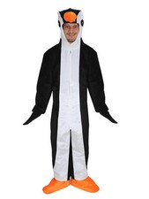 PINGUIN OFFEN EINHEITSGRÖSSE XXL  KOSTÜM FASCHING KARNEVAL FASCHINGSKOSTÜM 