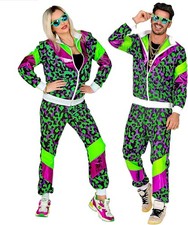 Widmann 80er Jahre Kostüm – Party Animal Trainingsanzug Jogginganzug Retro Style