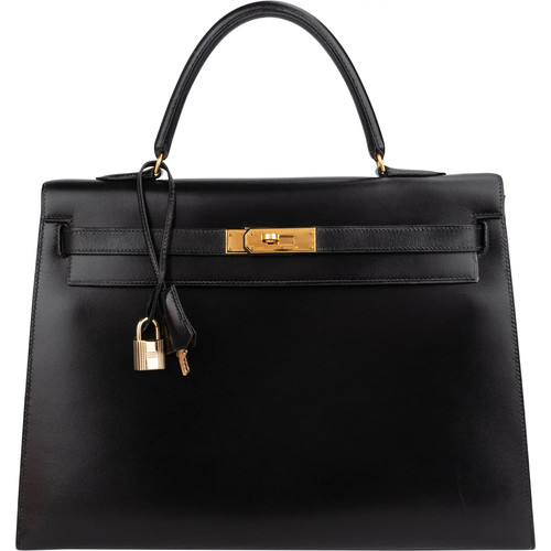 Hermès noir boxcalf kelly - hermès, 35