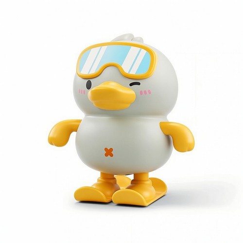 Ente mit brille aufziehbar - ente,