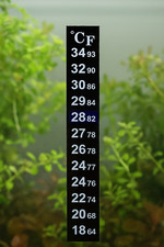 LCD Thermometer Digital Aquarium Klebe-Thermometer °C Glas & Becken Selbstkleben