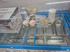 Speiseeisvitrine Eistheke Eisvitrine Eistruhe Speiseeisverkauf acht Stück 5 Ltr