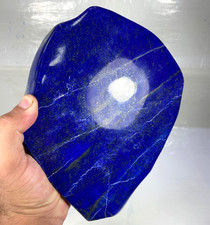 3,8 kg Lapislazuli Freeform polierte raue Kristallsteinplatte aus Afghanistan