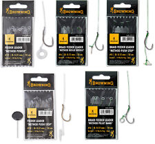 Browning Feeder Leader Method Push Stop Pellet Band Needle Spear Vorfach Karpfen