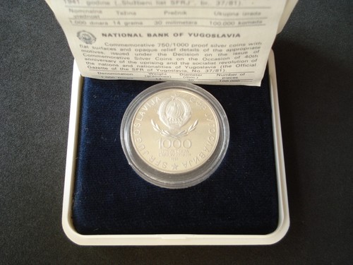 Yugoslavia 1000 dinara 1981 - yugoslavia,,