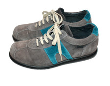 CAMPER PELOTAS  HALBSCHUHE SCHNÜRSCHUHE BOOTS GRAU TÜRKIS WILDLEDER 38 #111-29#