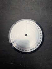 1x Skalenscheibe Skala 0-270 D= 97,7mm Di= 6mm Mit 90• Winkel NOS (K45-20)