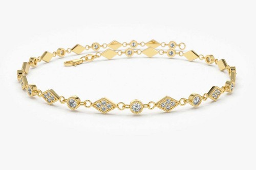 Diamant armband milgrain - diamant,