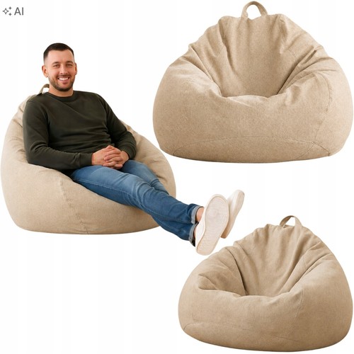 Sitzsack 350l beige mit - 350l,