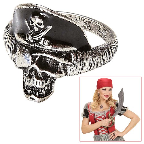 Piraten totenkopf ring - piraten,