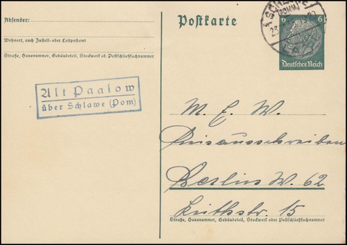 Landpost alt paalow - paalow, über