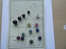 Glasperlen Musterkarte 1 für Sammler und Bastler