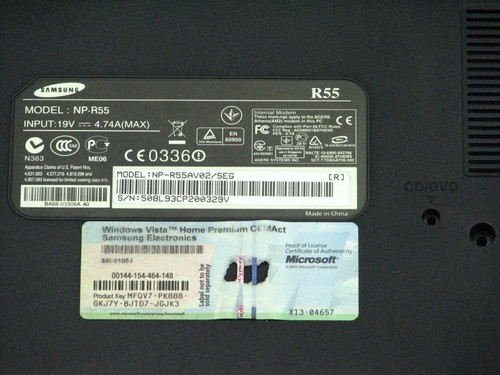 Gehäuse unten samsung r55 - unten,
