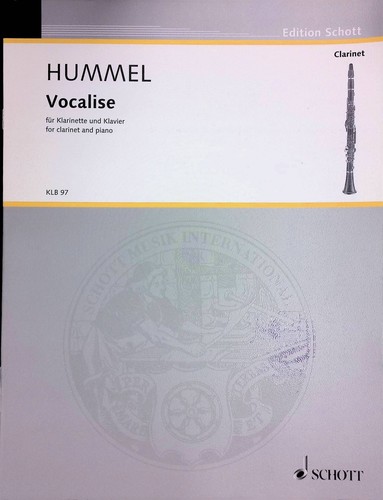 Vocalise für klarinette - vocalise:,