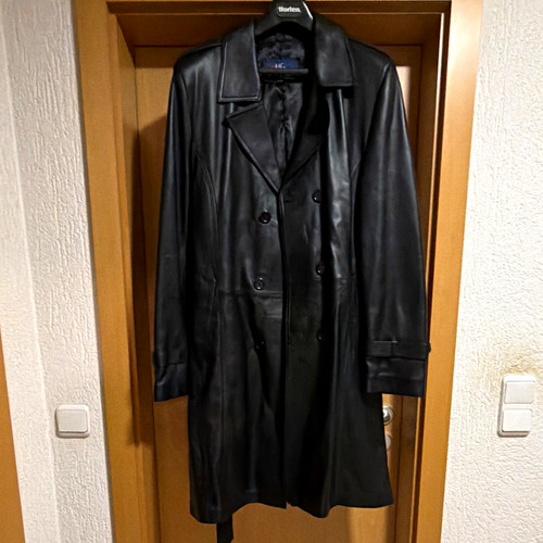 Alfina herren leder trenchcoat - alfina,