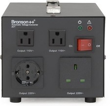 Bronson++ AVT 2000W 220 Volt -  110 Volt Transformer USA Converter - 2000 W