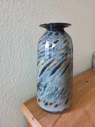 Glasvase pfauenauge von - glasvase, „pfauenauge“