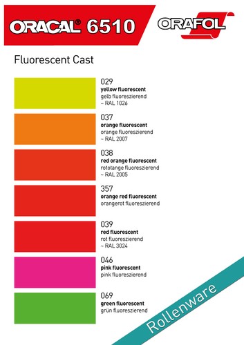 Oracal 6510 fluorescent - fluorescent,