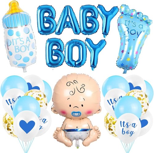 Babyparty deko blau a boy - blau,