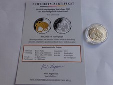 Deutschland 2011 Till Eulenspiegel 10 Euro Gedenkmünze Silber-/Goldveredelung