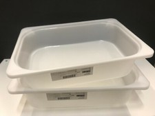 2x IKEA TROFAST Aufbewahrung Stapelbox Einheit Stark Kunststoff Weiß Kinder 42x30x10cm