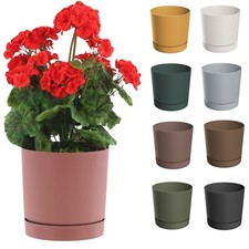 Blumentopf mit Untersetzer