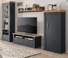 Wohnwand Schrankwand Eiche