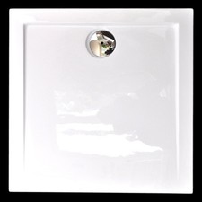 Duschwanne Duschtasse Rechteck 80 x 80  extra flach weiß 3,5 cm Schaden