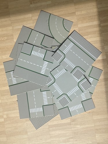 Lego platten grau - 13,