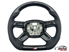 Lenkrad Lederl CARBON Multifunktion AUDi A6 4G A7 4GA  A8 4H ABGEFLACHT S-Line